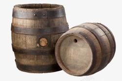 葡萄酒与酒桶怀旧橡木酒桶高清图片