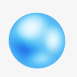 彩色彩球蓝色质感五彩球矢量图高清图片