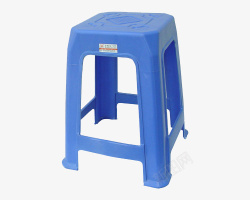 蓝色凳子塑料凳子高清图片