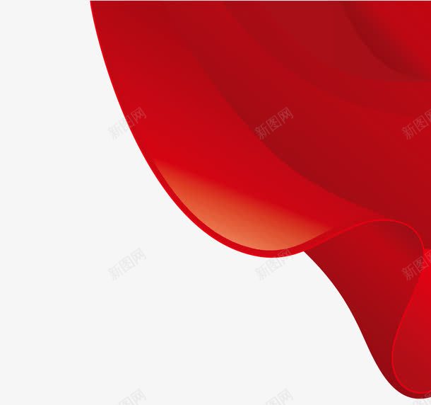 常用红色绸布png免抠素材_新图网 https://ixintu.com 喜庆 大红 红色绸布 过年背景