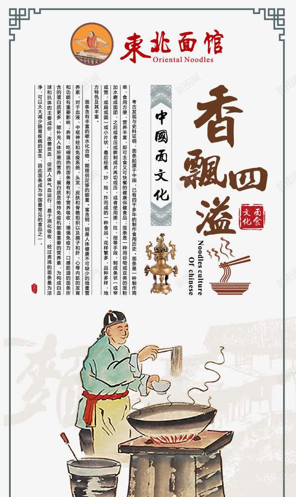 面馆古老工艺宣传画png免抠素材_新图网 https://ixintu.com 古老 宣传画 工艺 面文化 面馆 香飘四溢