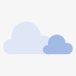 蓝色扁平化网页蓝色天空中的白云高清图片