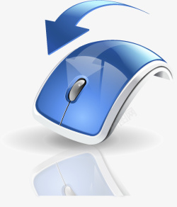 鼠标模型蓝色卡通科技鼠标高清图片