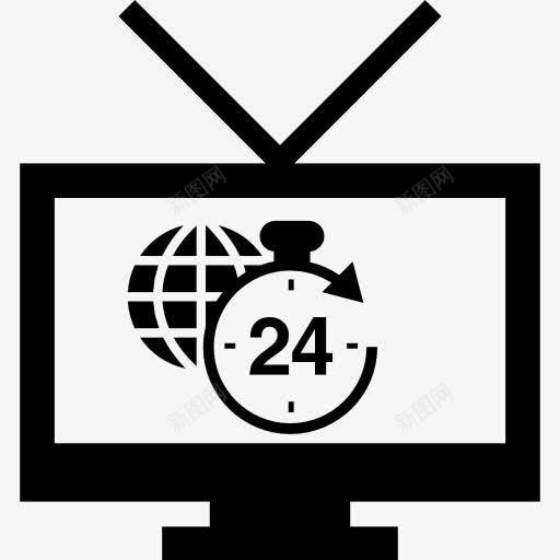 电视图标png_新图网 https://ixintu.com 24小时电视 在世界范围内 定时器 工具和器具 监控屏幕