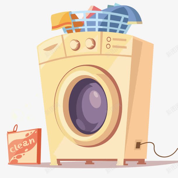 模型洗衣机png免抠素材_新图网 https://ixintu.com 家电 机械 洗衣服 清洗工具 立体