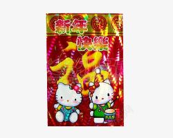 新年快乐卡通小猫祝福红包素材