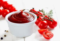 美味的农作物美味的西红柿番茄酱高清图片