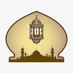 清真寺拱顶造型图形素材