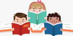 全国爱国卫生日喜欢看书的学生高清图片