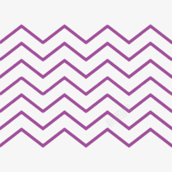 波浪折线手绘紫色波浪曲线线条高清图片