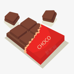 巧克力食物矢量图素材