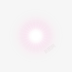 淡粉色清新光晕效果元素素材