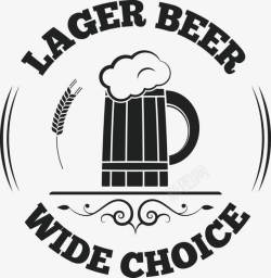 啤酒标签矢量啤酒标签图标高清图片