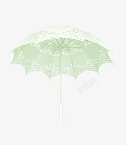 蕾丝雨伞元素素材