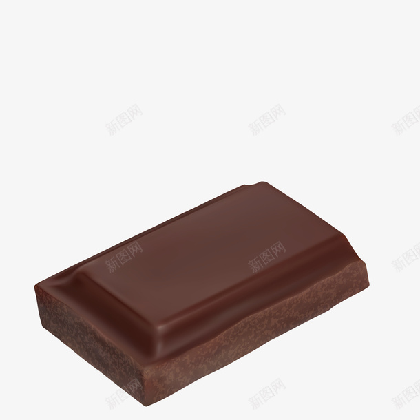 黑巧克力png免抠素材_新图网 https://ixintu.com 3D PNG免抠图下载 巧克力块 甜品 装饰 食物