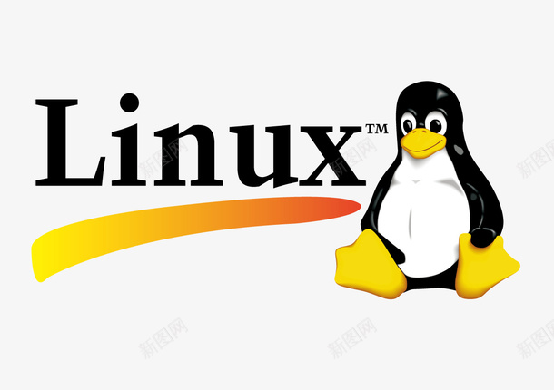 Linux标志矢量图图标ai_新图网 https://ixintu.com Linux logo 企鹅 操作系统 标志元素 矢量图