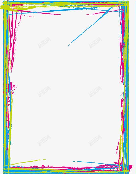 彩色喷墨边框矢量图eps免抠素材_新图网 https://ixintu.com 喷溅 墨迹 彩墨 彩色 水笔 画笔 矢量彩色喷墨边框 边框图片素材 铅笔 鹅毛笔 矢量图