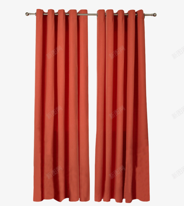 红色的创意窗帘实物png免抠素材_新图网 https://ixintu.com 个性 产品实物 创意 北欧 时尚 深红色 现代 窗帘 简约