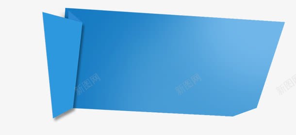 蓝色标题栏png免抠素材_新图网 https://ixintu.com 不规则 创意 方框 标题栏 蓝色