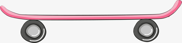 粉色卡通扁平滑板png免抠素材_新图网 https://ixintu.com 卡通滑板 扁平滑板 手绘滑板 粉色滑板 街头运动 装饰图案
