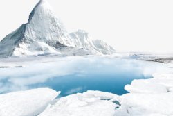 冰山岛屿夏天素材冰山海洋高清图片