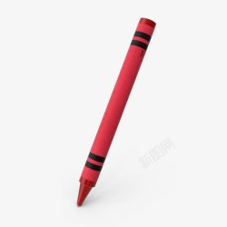 红色的蜡笔一支蜡笔高清图片