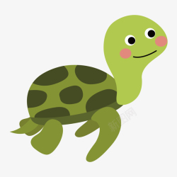 小乌龟图片卡通风格世界海洋日乌龟矢量图高清图片