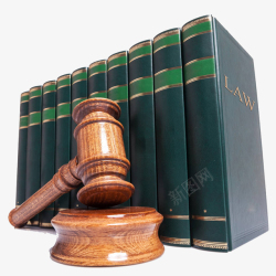 法院锤子木锤和法律书籍摄影高清图片