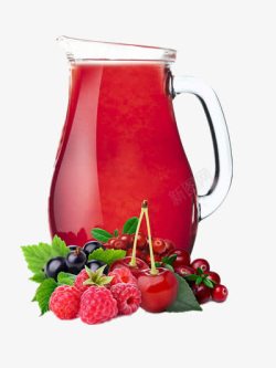 树莓汁美味鲜榨果汁高清图片