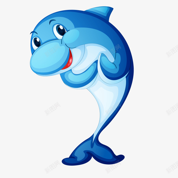 蓝色海豚动物png免抠素材_新图网 https://ixintu.com 世界海洋日 卡通 可爱 海洋动物 海豚 海豚logo 蓝色