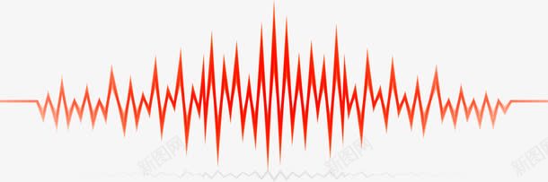 红色音频线图标图标