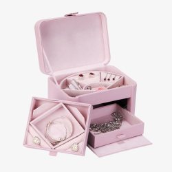 韩版光盘盒欧式粉色首饰盒高清图片