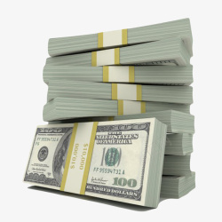 纸币下载万能的金钱堆叠捆绑起来的美元纸高清图片