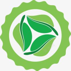 健康环保LOGO图标绿色树叶图标高清图片