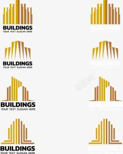 造型建筑房地产楼房建筑造型LOGO图标高清图片