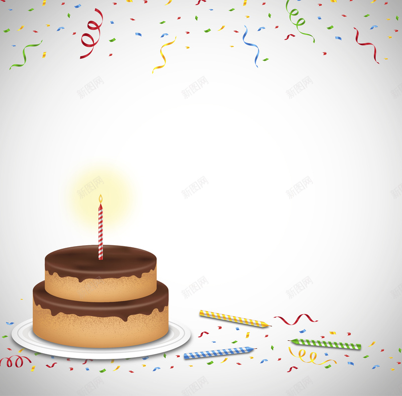 巧克力蛋糕生日派对jpg设计背景_新图网 https://ixintu.com 巧克力 彩带 派对 狂欢 生活 盘子 简约 蛋糕 蜡烛 邀请