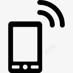 移动接口智能手机作为WiFi热点图标高清图片