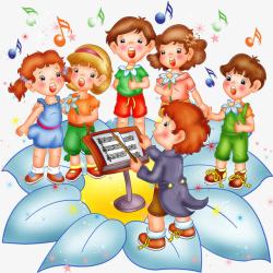 儿童歌唱儿童合唱团高清图片