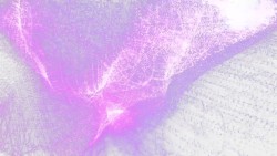 紫色梦幻曲线光线特效素材