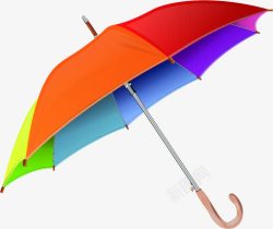 彩虹雨伞淘宝背景素材
