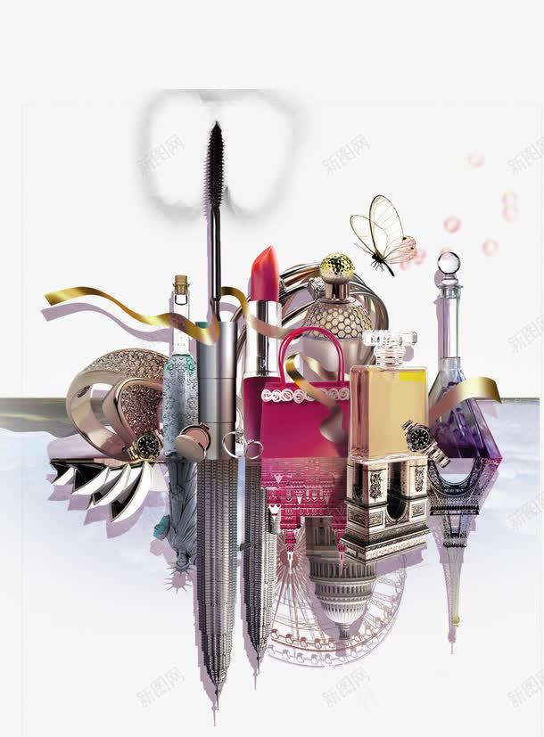 化妆品背景png免抠素材_新图网 https://ixintu.com beauty 光感清新 化妆品 口红 喜欢 大气 字体 小清新 文艺 简约 英文 香水