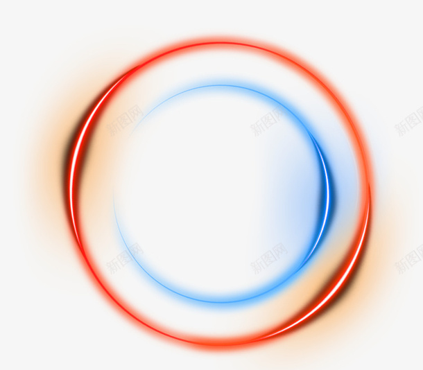橙色圆圈光效效果元素png免抠素材_新图网 https://ixintu.com 光效 免抠PNG 圆圈 圆环 效果元素 橙色