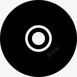 CD唱片专辑文件夹黑色的光盘图标高清图片