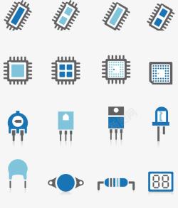电子元器件电子元器件图标高清图片