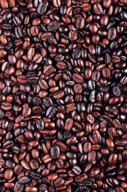 可口咖啡豆深棕色咖啡可可豆背景图高清图片