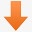 橙色的向下的箭头icon图标png_新图网 https://ixintu.com 下箭头