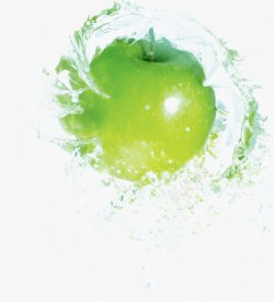 水做的苹果设计素材青苹果高清图片