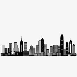 老广东剪影香港建筑高清图片
