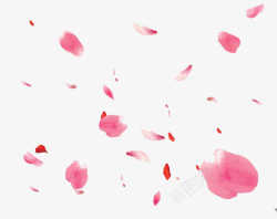 桃花运手绘的桃花瓣高清图片