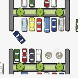 停车场平面图停车场平面效果图高清图片